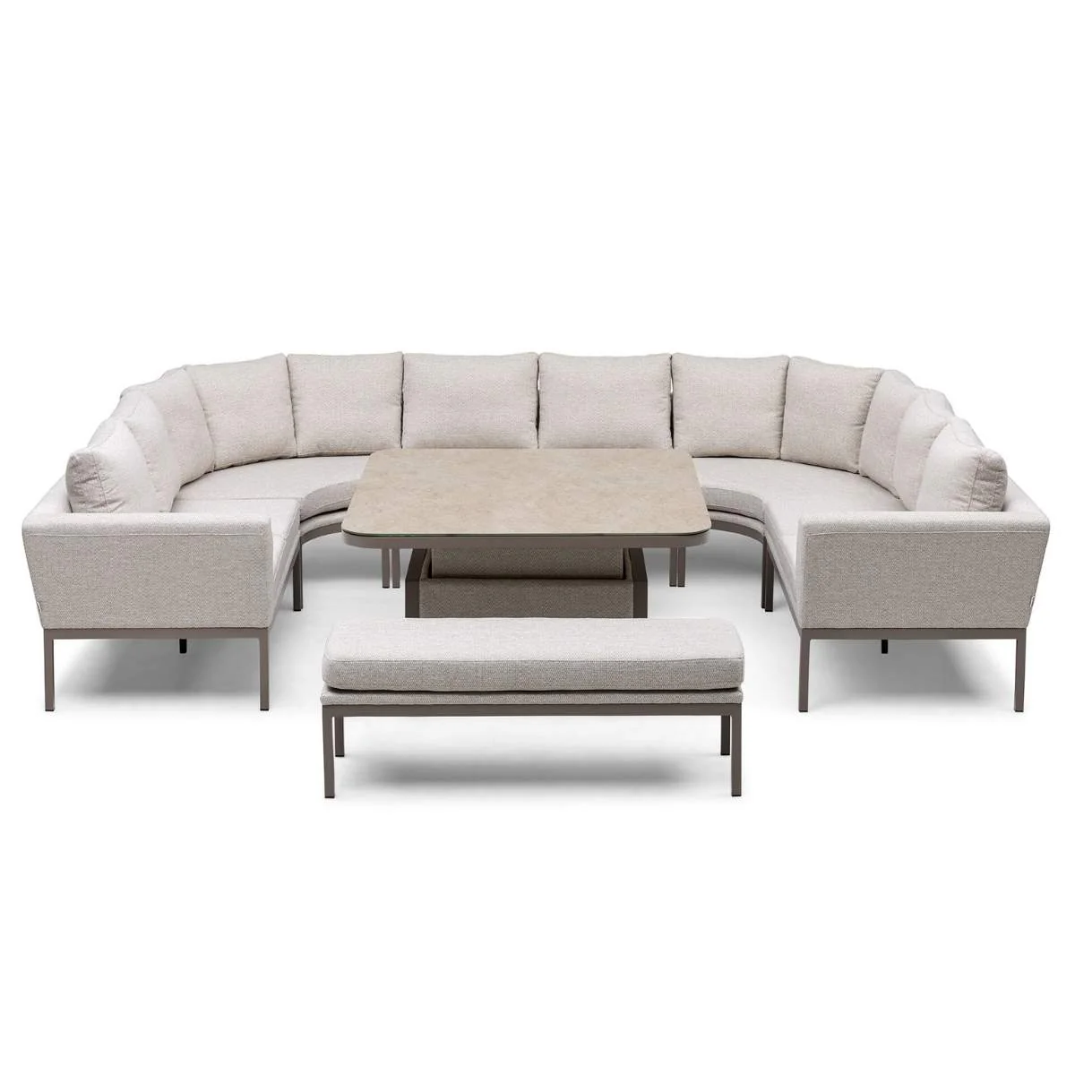 Maze - Outdoor Fabric Pulse U Shape Corner Dining Set - Image 5