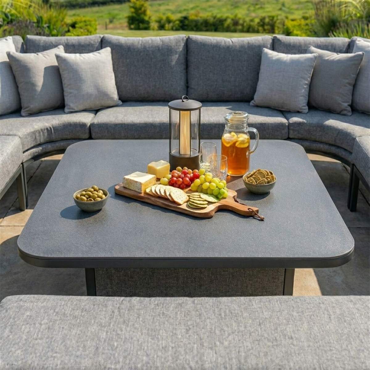 Maze - Outdoor Fabric Pulse U Shape Corner Dining Set - Image 51