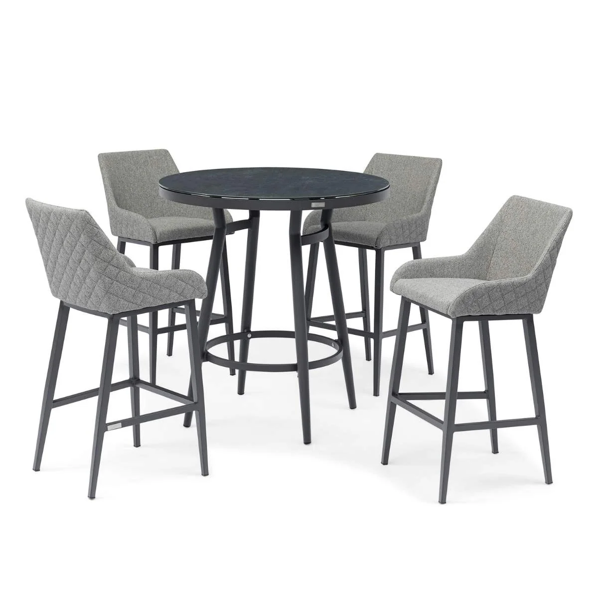 Maze - Outdoor Fabric Regal 4 Seat Round Bar Set - Image 3