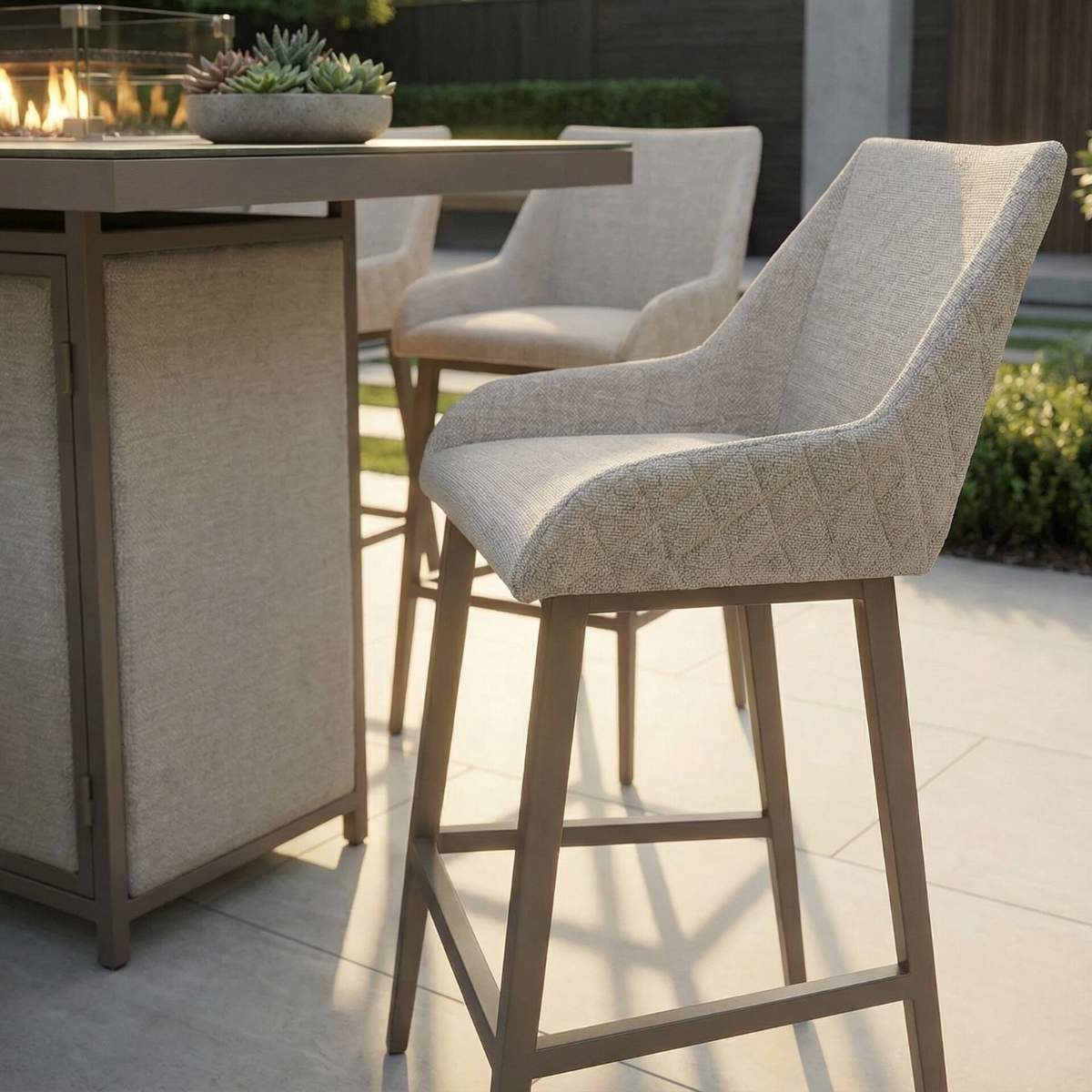 Maze - Outdoor Fabric Regal 8 Seat Rectangular Bar Set - Image 29