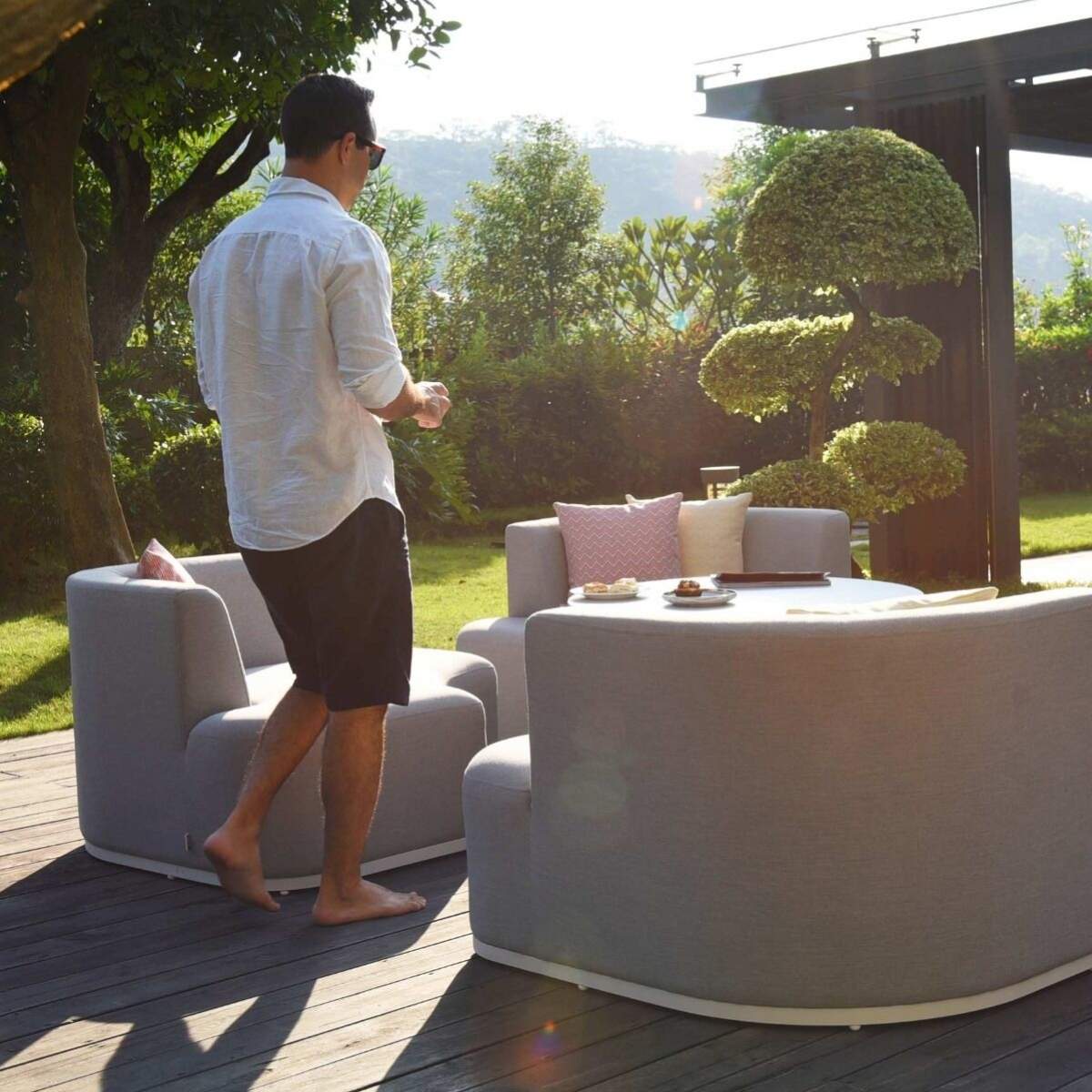 Maze - Outdoor Fabric Snug Lifestyle Suite - Image 27