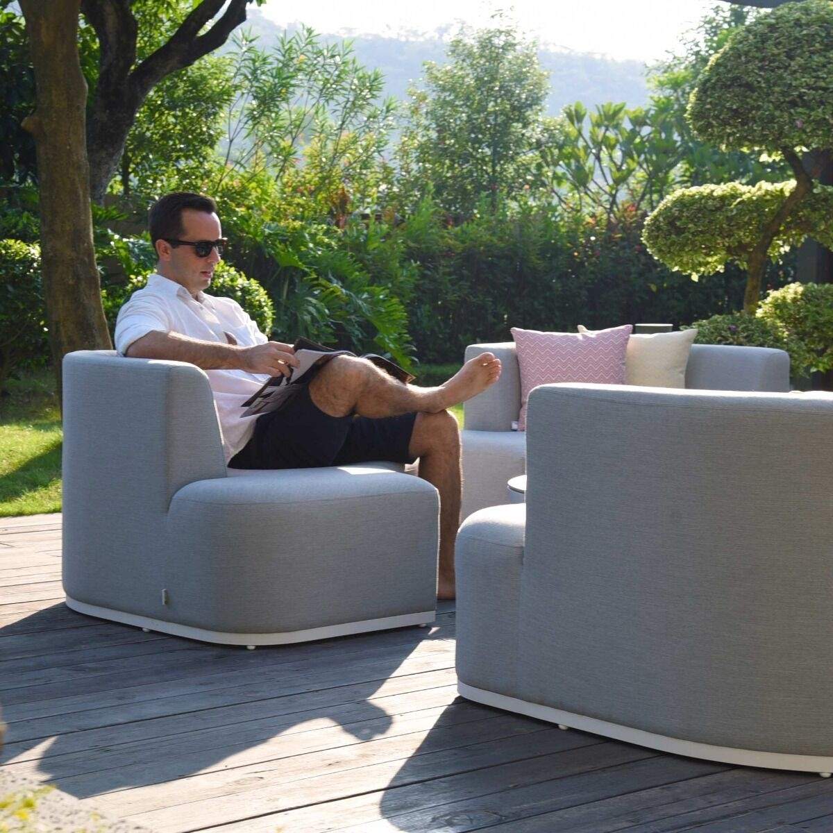 Maze - Outdoor Fabric Snug Lifestyle Suite - Image 29