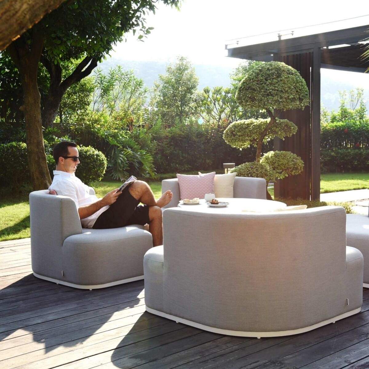 Maze - Outdoor Fabric Snug Lifestyle Suite - Image 30