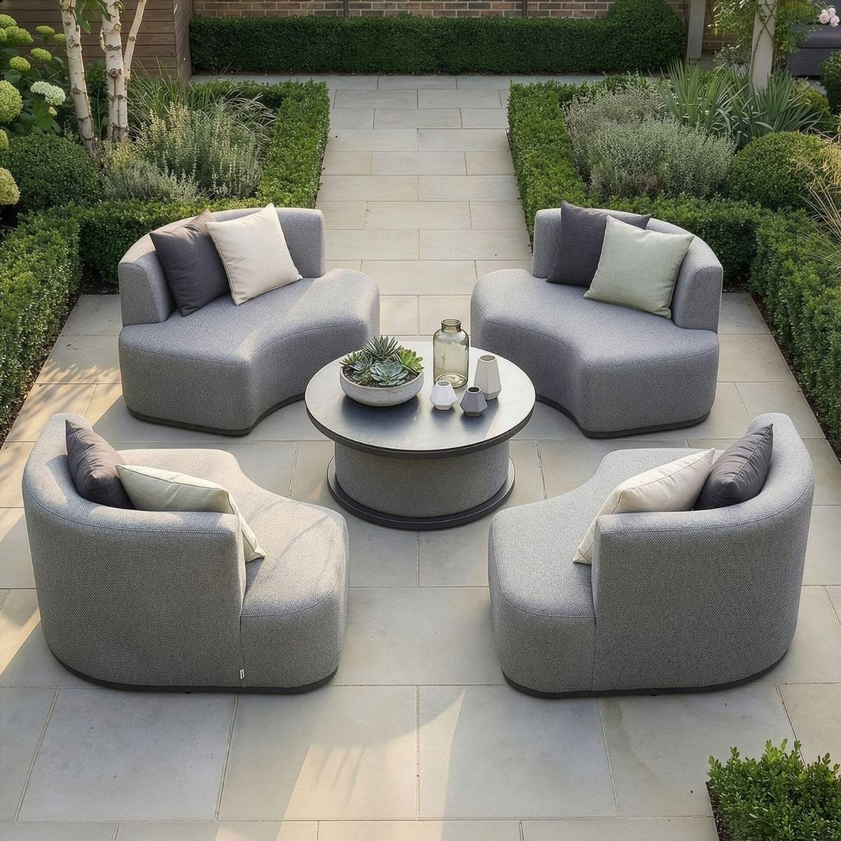 Maze - Outdoor Fabric Snug Lifestyle Suite - Image 38