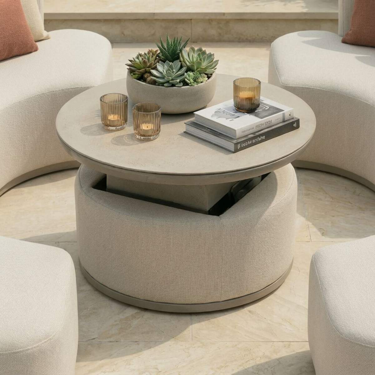 Maze - Outdoor Fabric Snug Lifestyle Suite - Image 39
