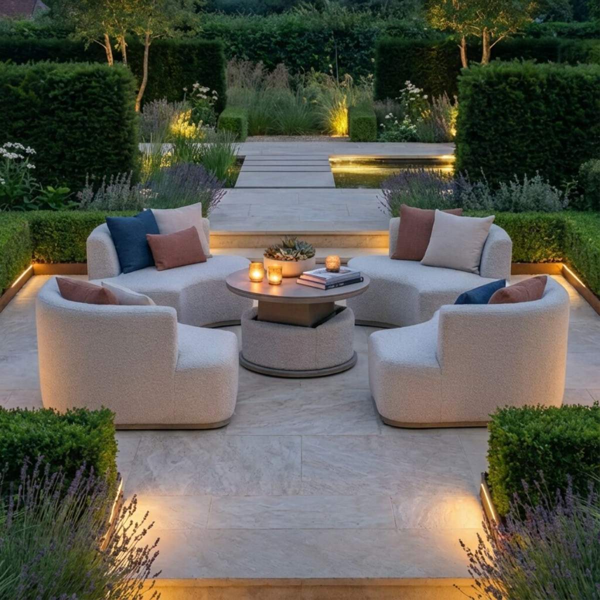 Maze - Outdoor Fabric Snug Lifestyle Suite - Image 41