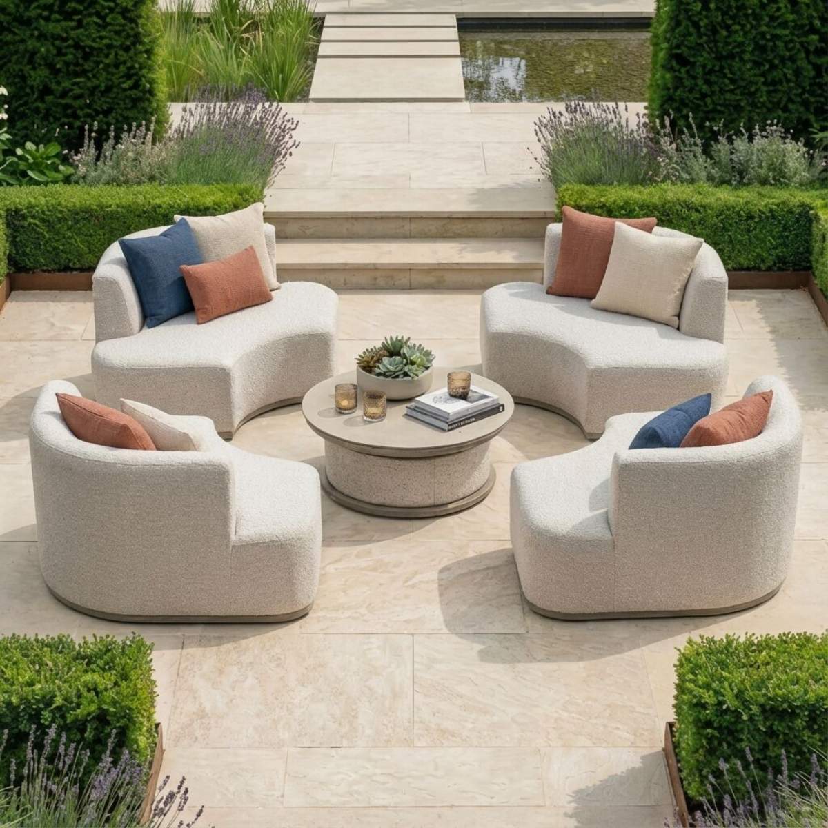 Maze - Outdoor Fabric Snug Lifestyle Suite - Image 43