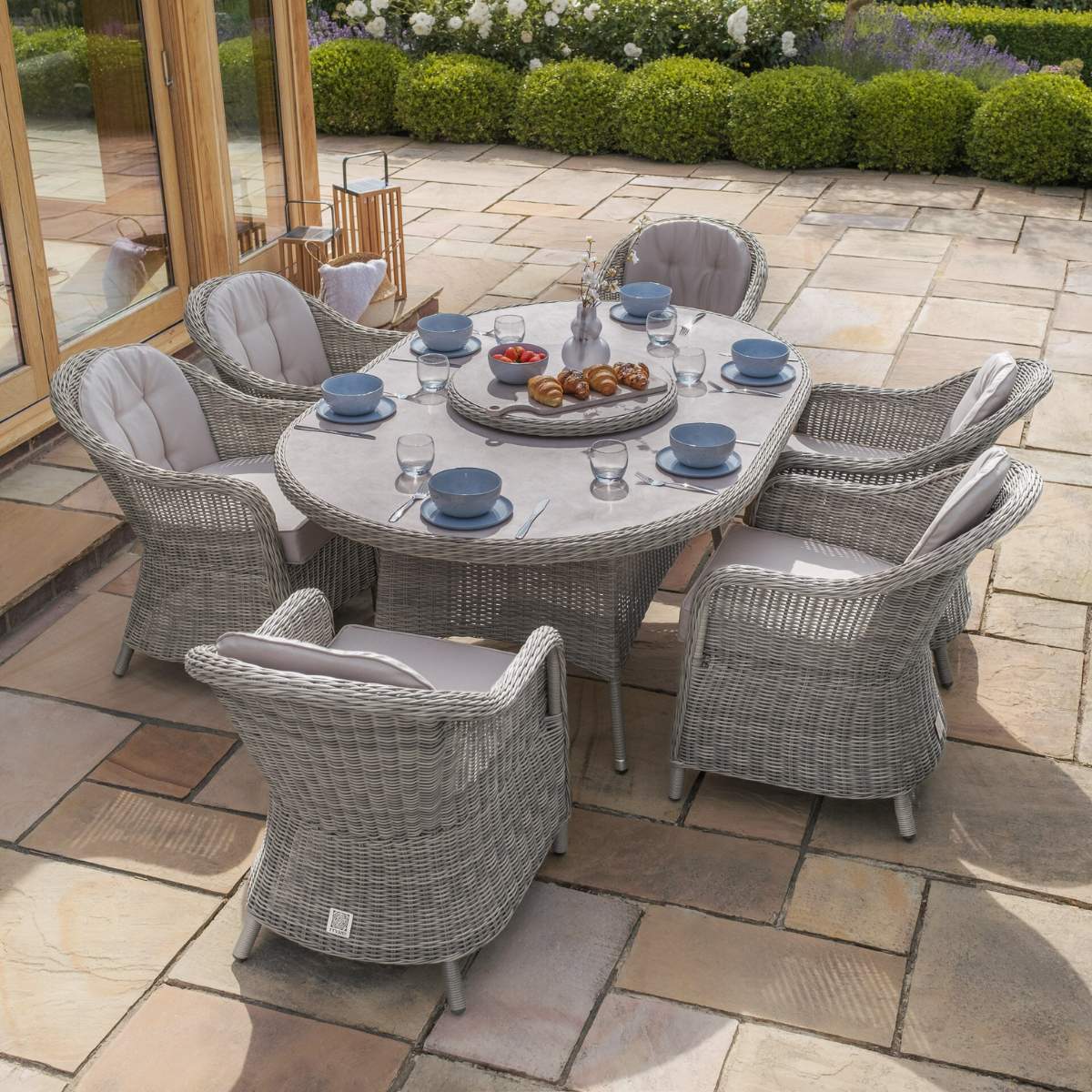 Maze Oxford 6 Seat Oval Dining Set - Image 4