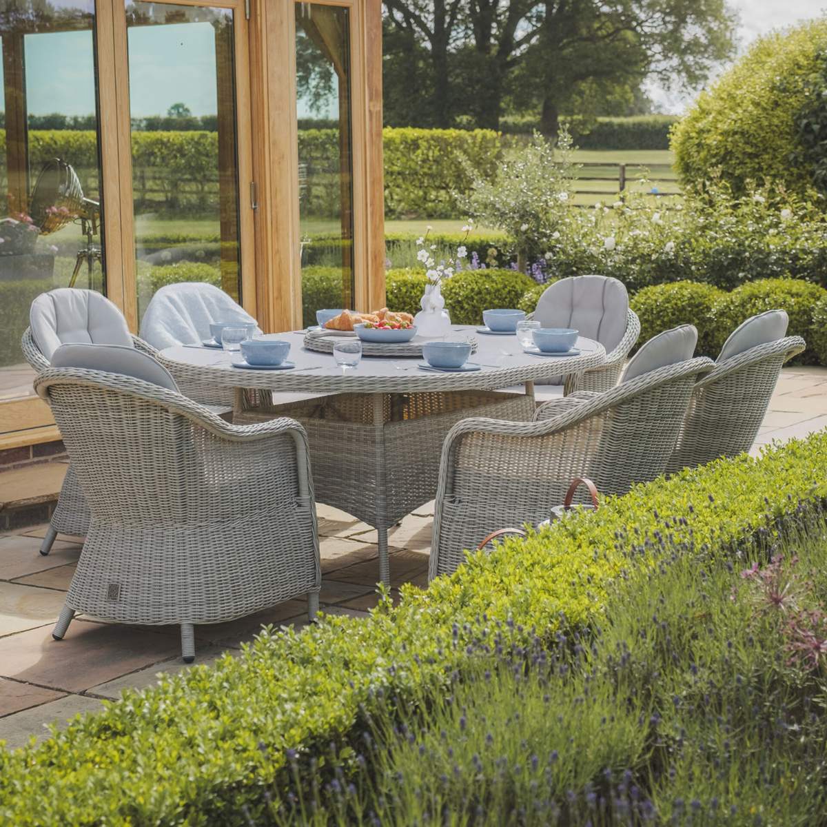 Maze Oxford 6 Seat Oval Dining Set - Image 5