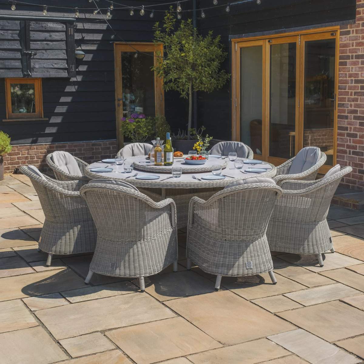 Maze Oxford 8 Seat Round Dining Set - Image 2