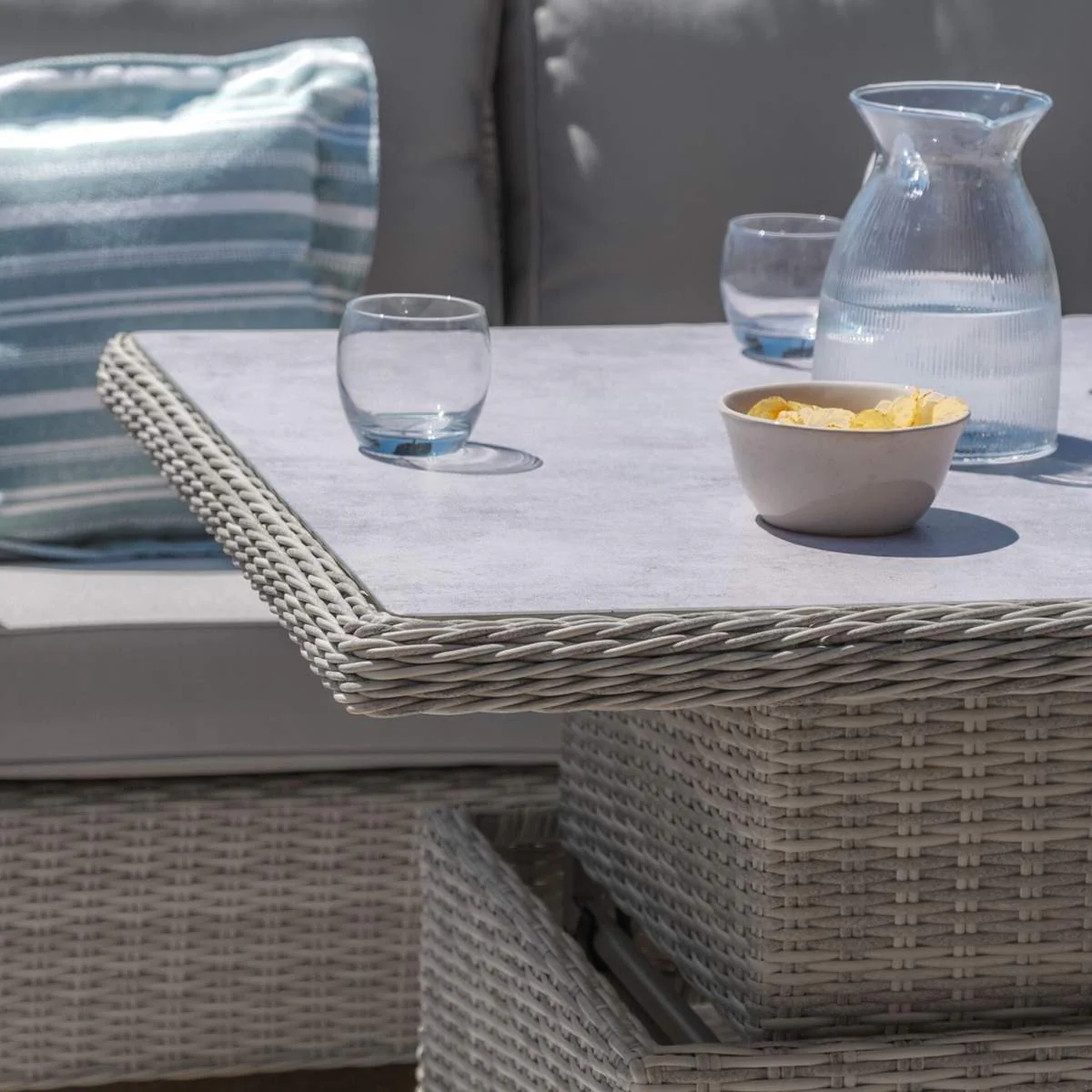 Maze Oxford Deluxe Large Rattan Corner Dining Set - Image 5