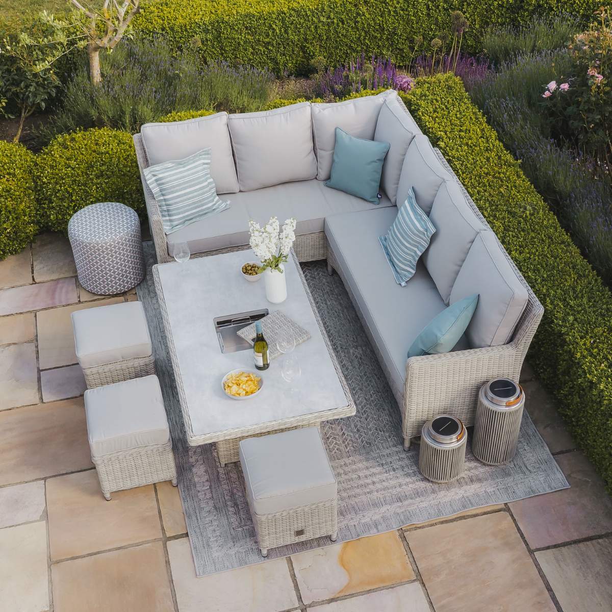 Maze Oxford Rattan Corner Dining Set - Image 5