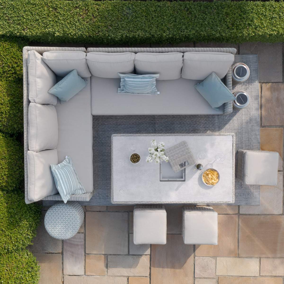 Maze Oxford Rattan Corner Dining Set - Image 6