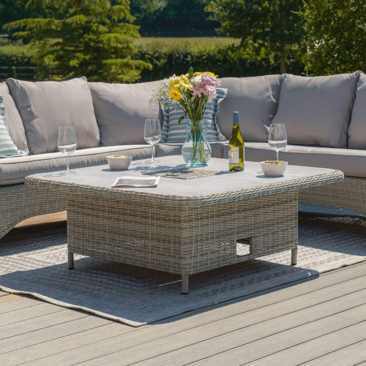 Maze Oxford Royal U-Shaped Rattan Sofa Set - Image 12