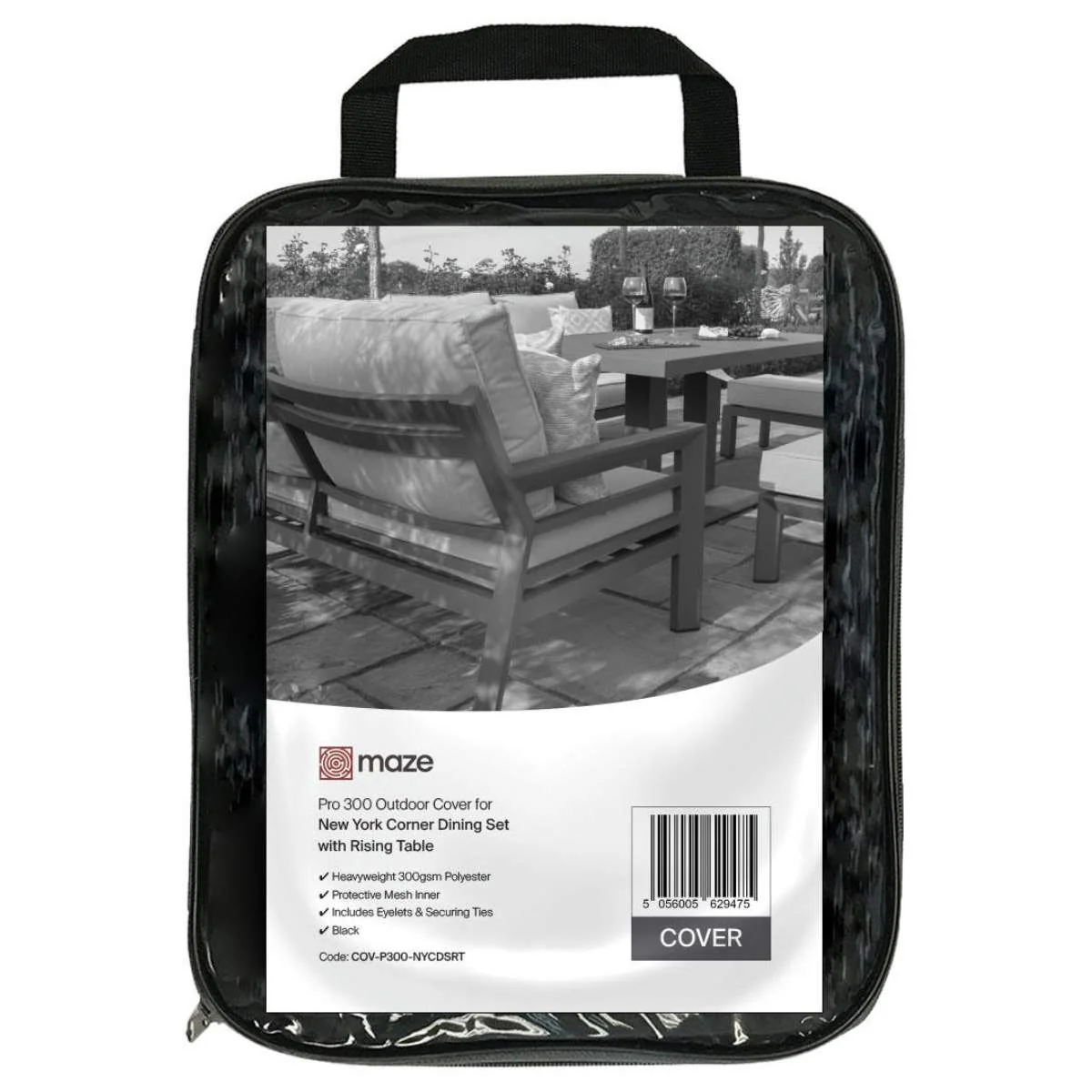 Maze - Pro 300 Outdoor Cover for New York Corner Dining Set with Rising Table