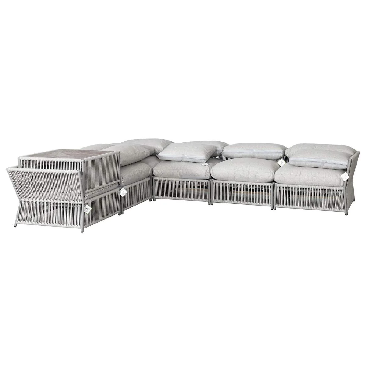 Maze - Pro 300 Outdoor Furniture Cover for Maldives Rope Weave Large Corner Sofa Set - Image 6