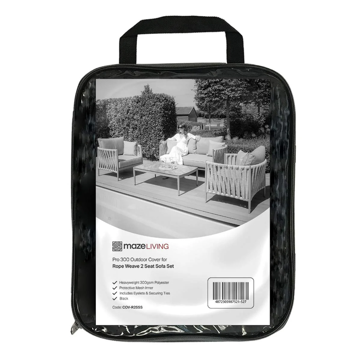 Maze - Pro 300 Outdoor Furniture Cover for Milan & Havana 2 Seat Sofa Set