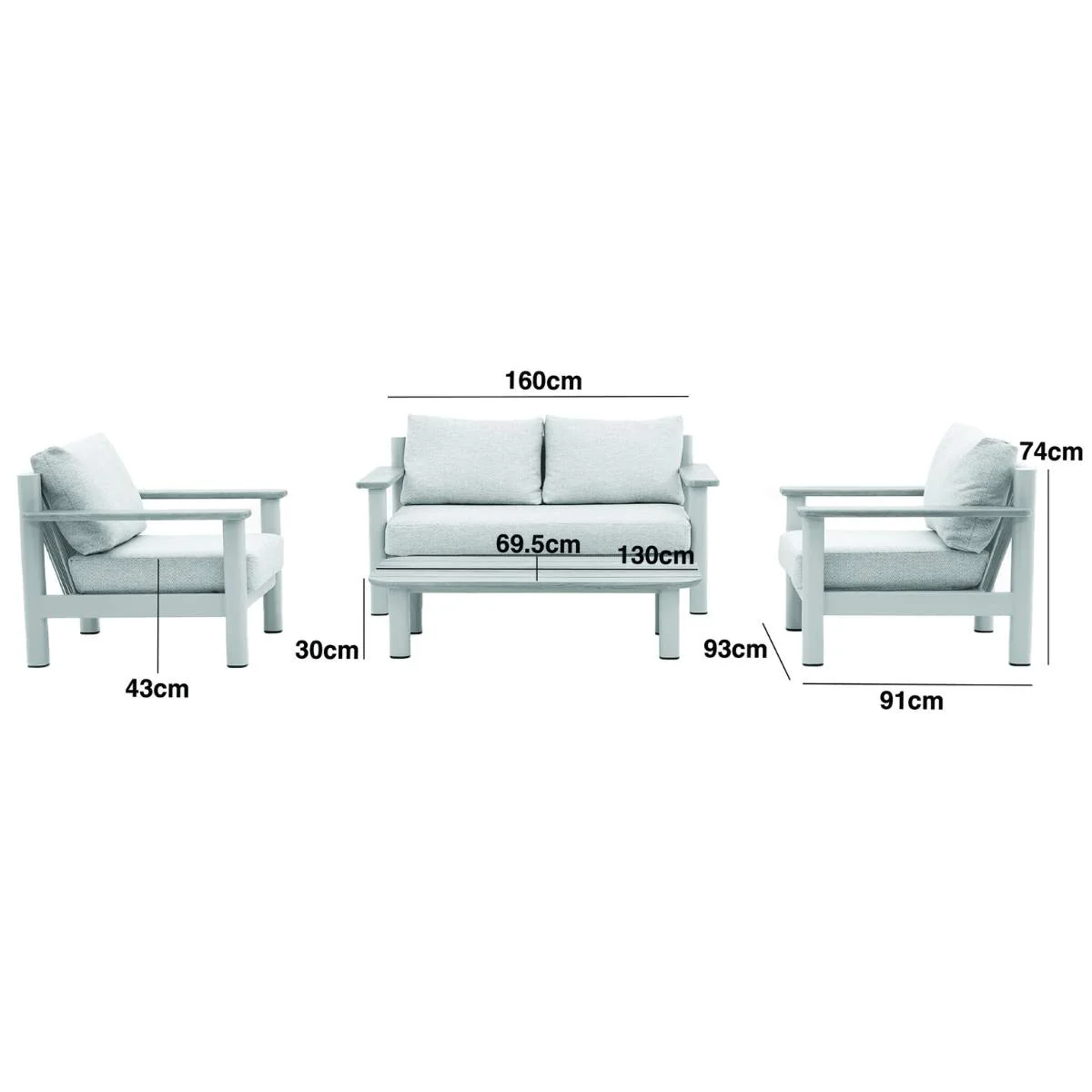Maze Sicily Rope Weave 2 Seat Sofa - Image 10