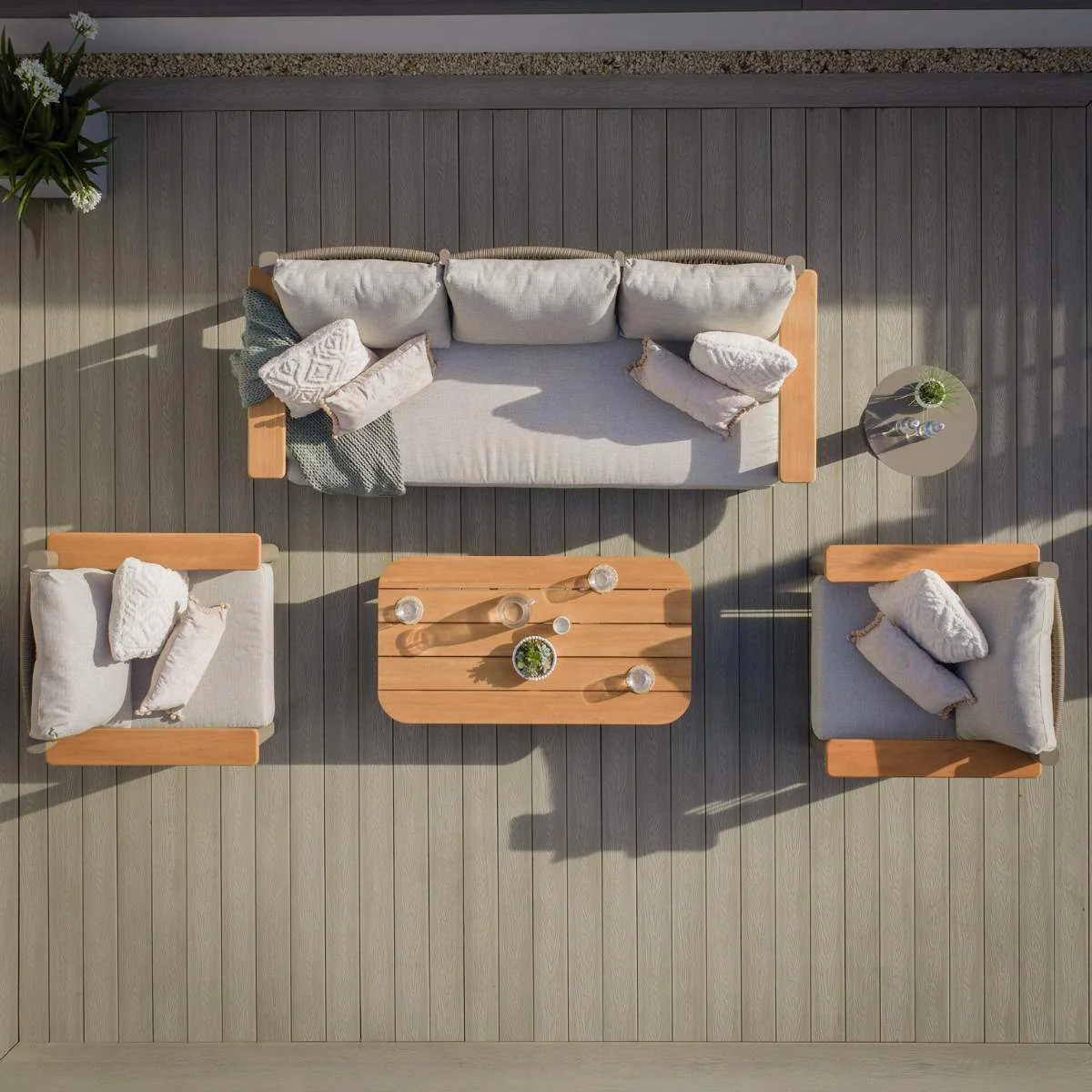 Maze Sicily Rope Weave 3 Seat Sofa - Image 21