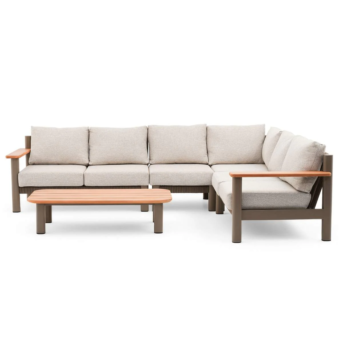 Maze Sicily Rope Weave Large Corner Sofa Set - Image 2