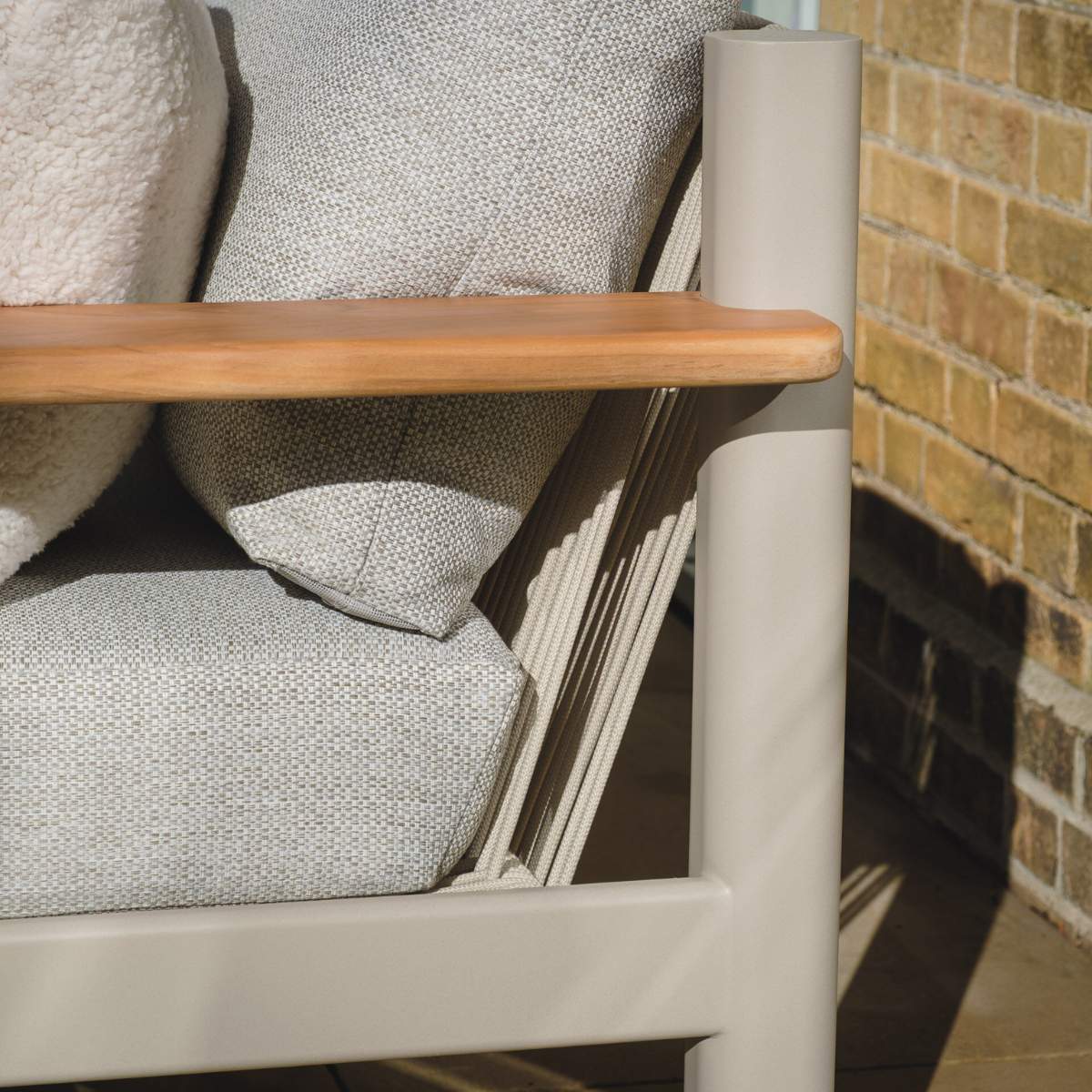 Maze Sicily Rope Weave Small Corner Sofa Set - Image 10
