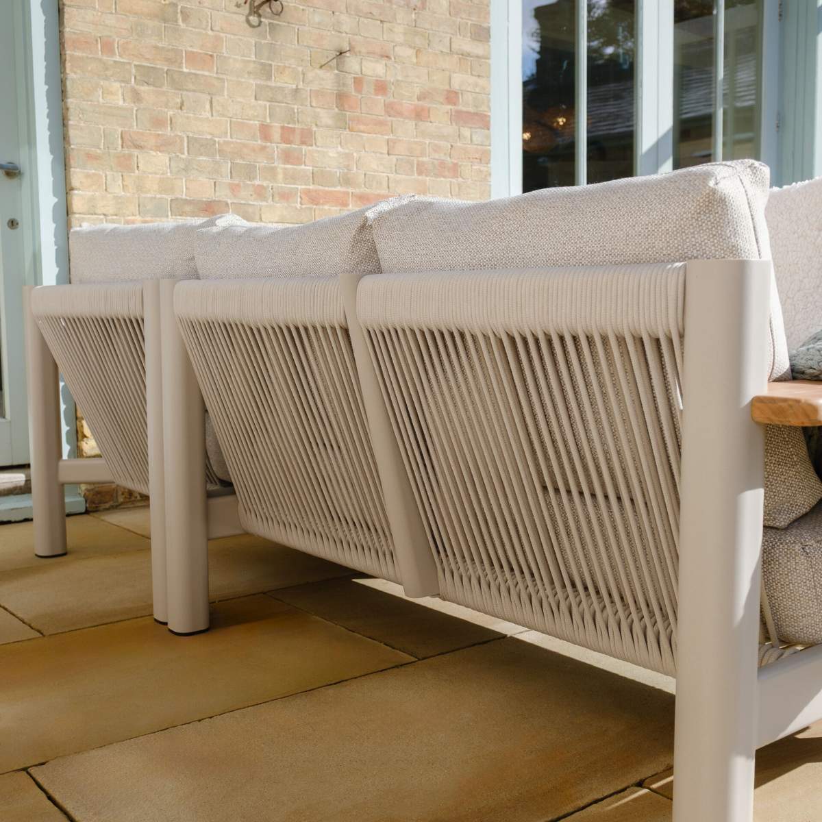 Maze Sicily Rope Weave Small Corner Sofa Set - Image 11