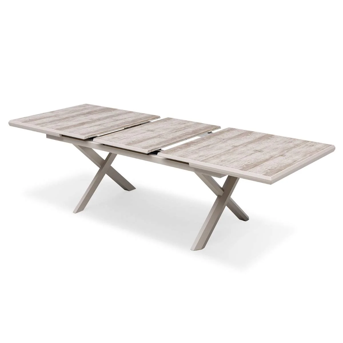 Maze - Valencia Reclining 6-8 Seat Aluminium Extending Garden Dining Set - Latte - Image 9