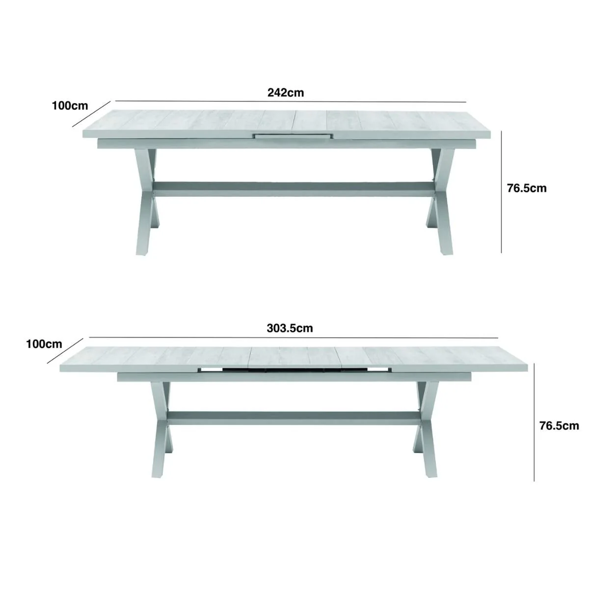 Maze - Vienna 6 - 10 Seat Extending Rectangular Dining Table - Image 4
