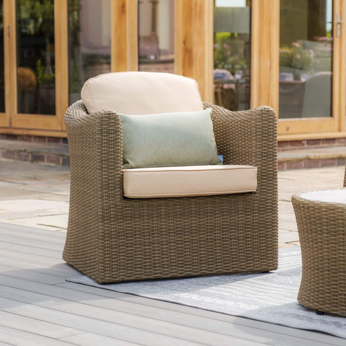 Maze Winchester 3 Seat Rattan Sofa Set - Ceramic Glass - Image 7