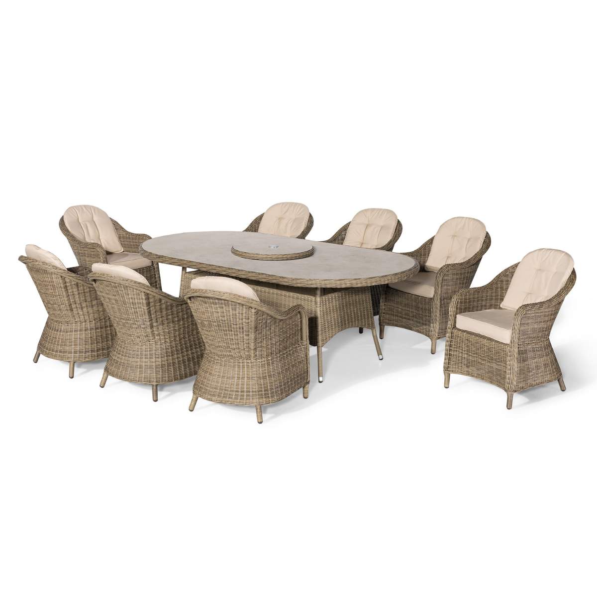 Maze Winchester 8 Seat Oval Dining Set