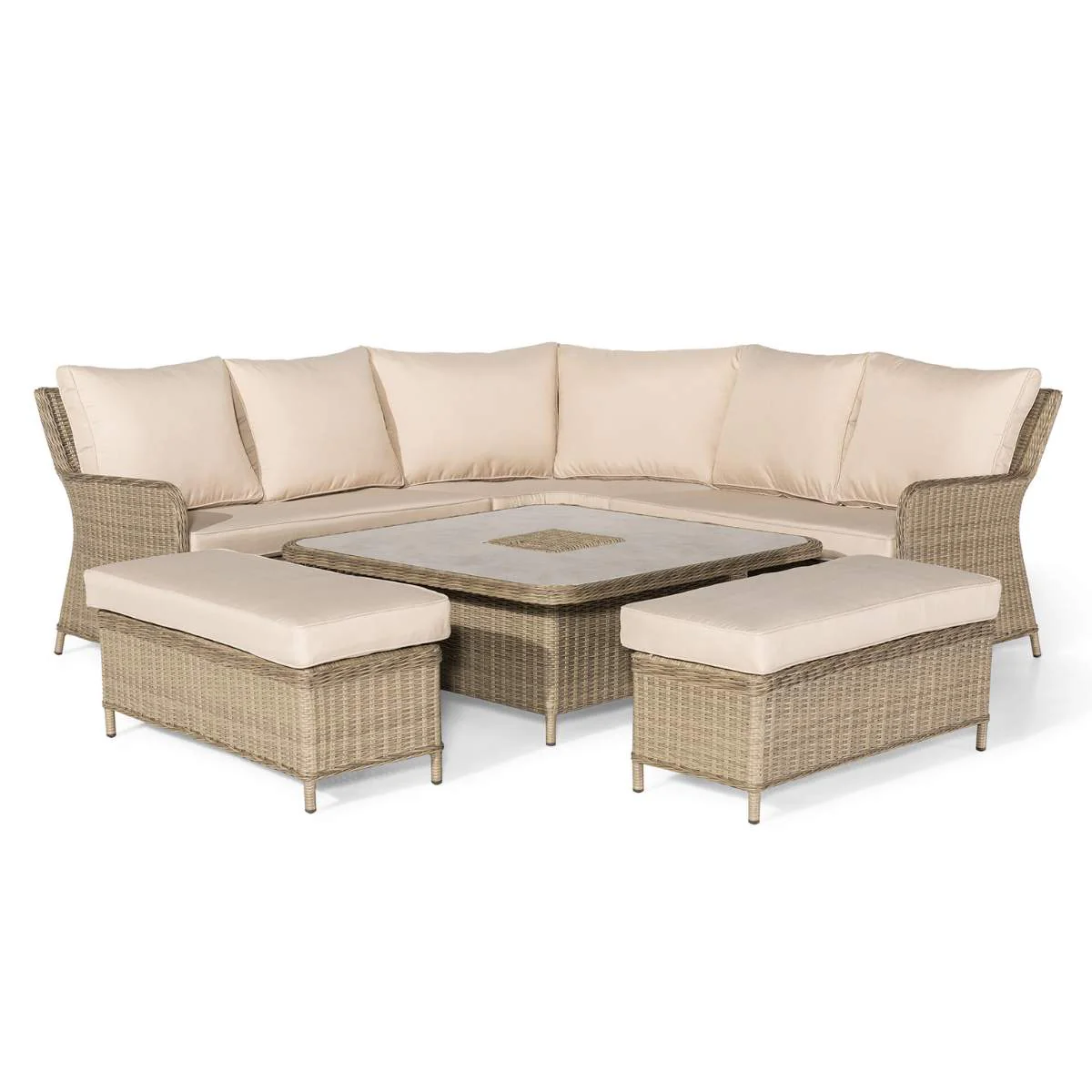 Maze Winchester Royal Corner Rattan Dining Set - Image 2