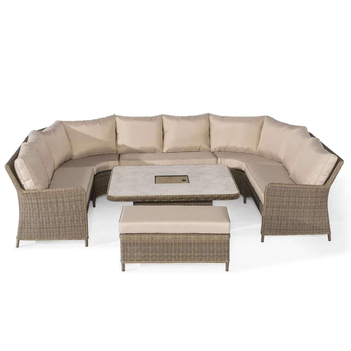 Maze Winchester Royal U-Shaped Rattan Sofa Set - Image 2
