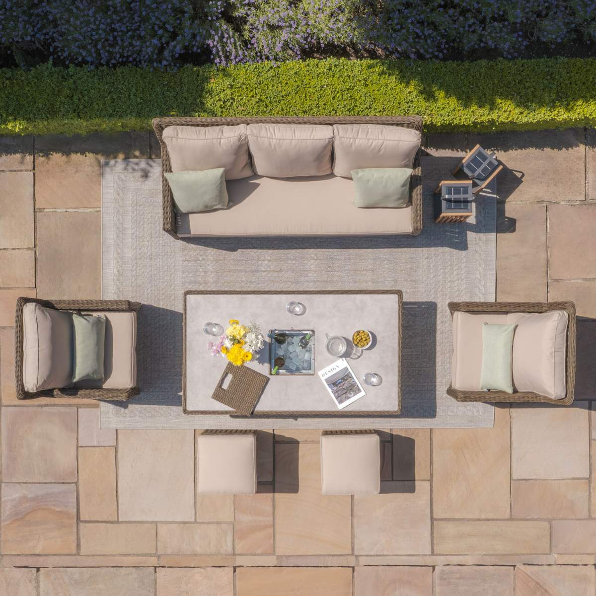 Maze Winchester Sofa Rattan Dining Set - Image 3