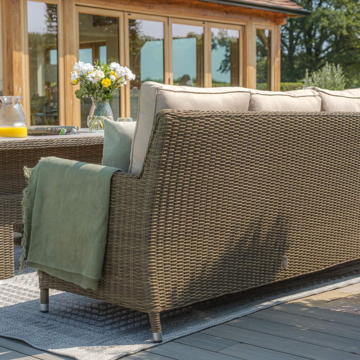 Maze Winchester Sofa Rattan Dining Set - Image 4