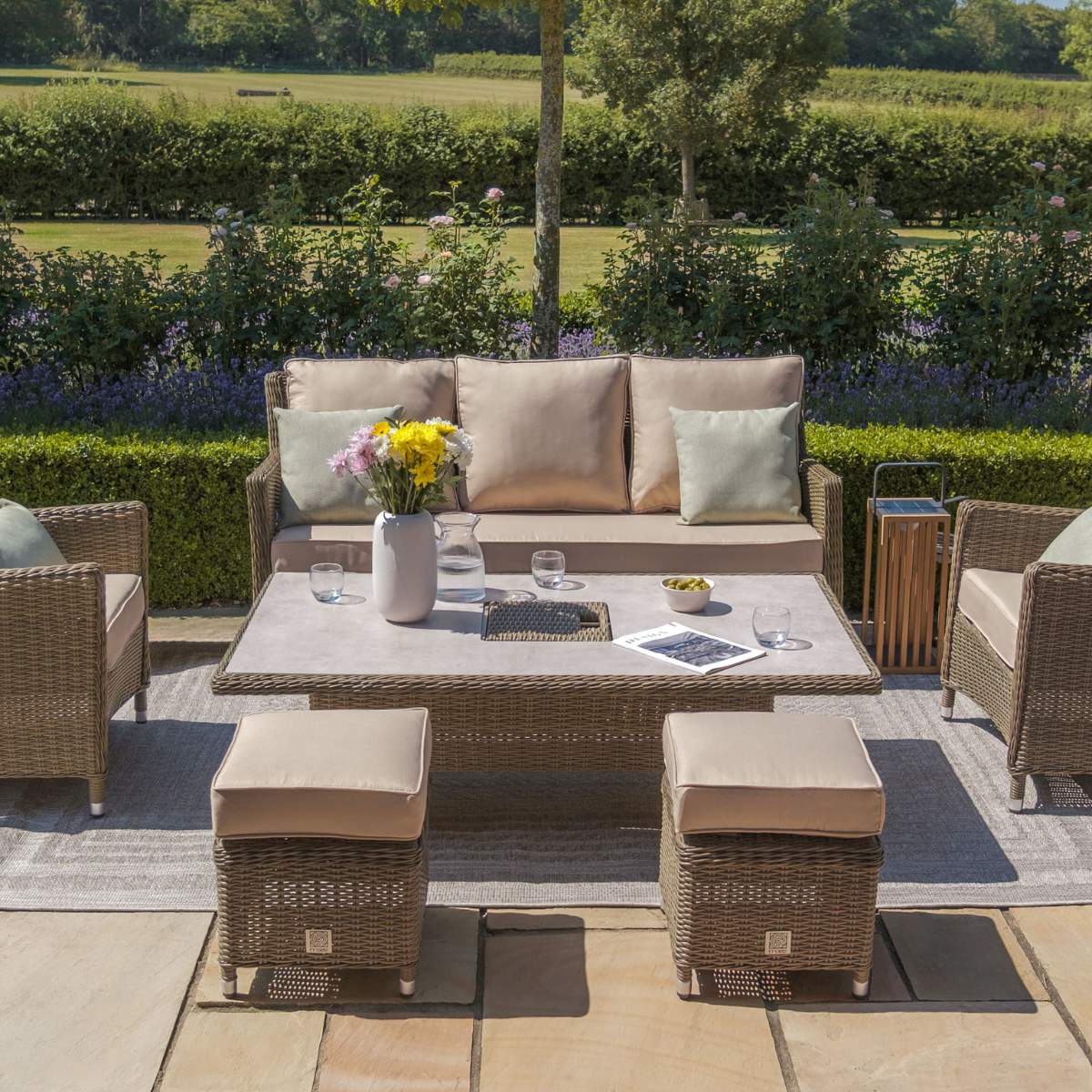 Maze Winchester Sofa Rattan Dining Set - Image 8