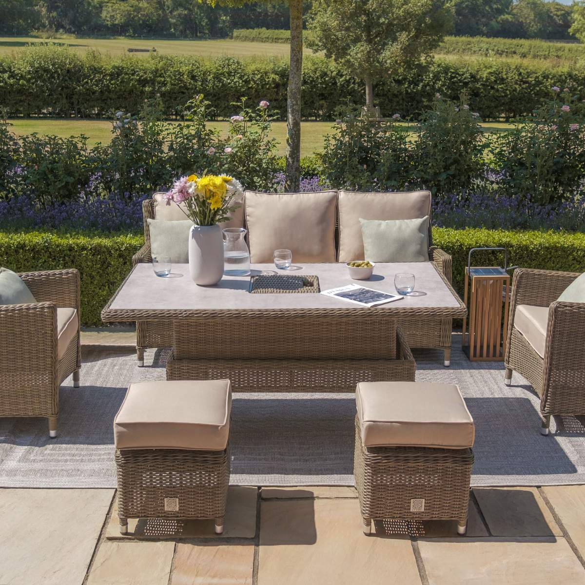Maze Winchester Sofa Rattan Dining Set - Image 9