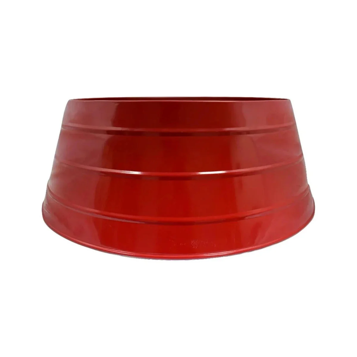 Ivyline Metal Christmas Tree Skirt Red
