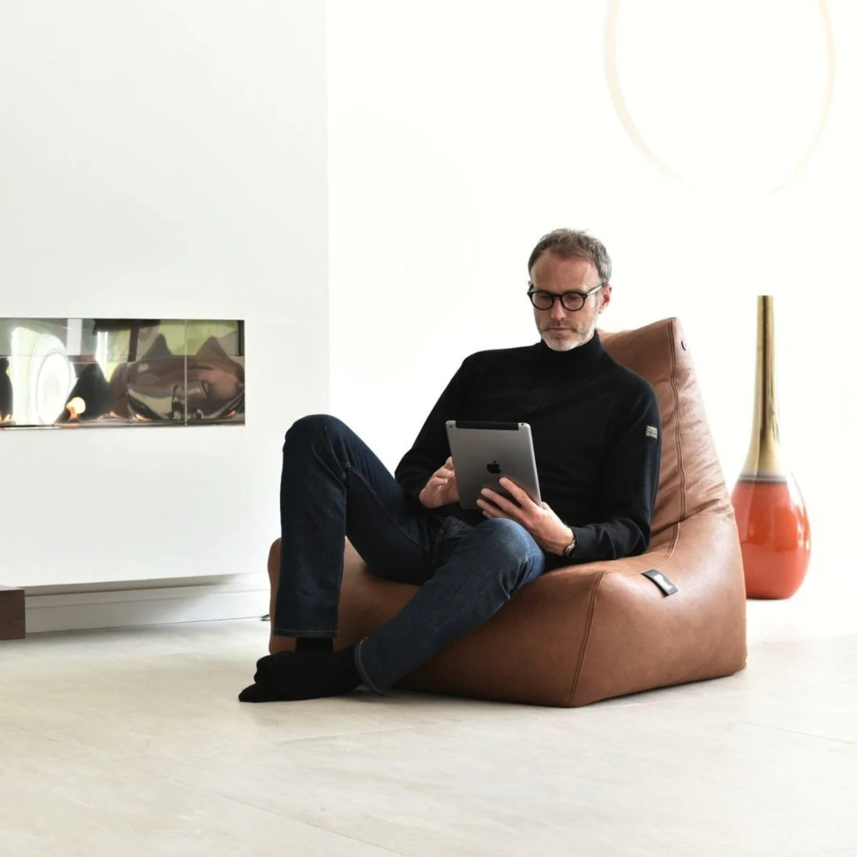 Extreme Lounging Mighty B-Bag Faux Leather Luxury Indoor Chair - Image 15