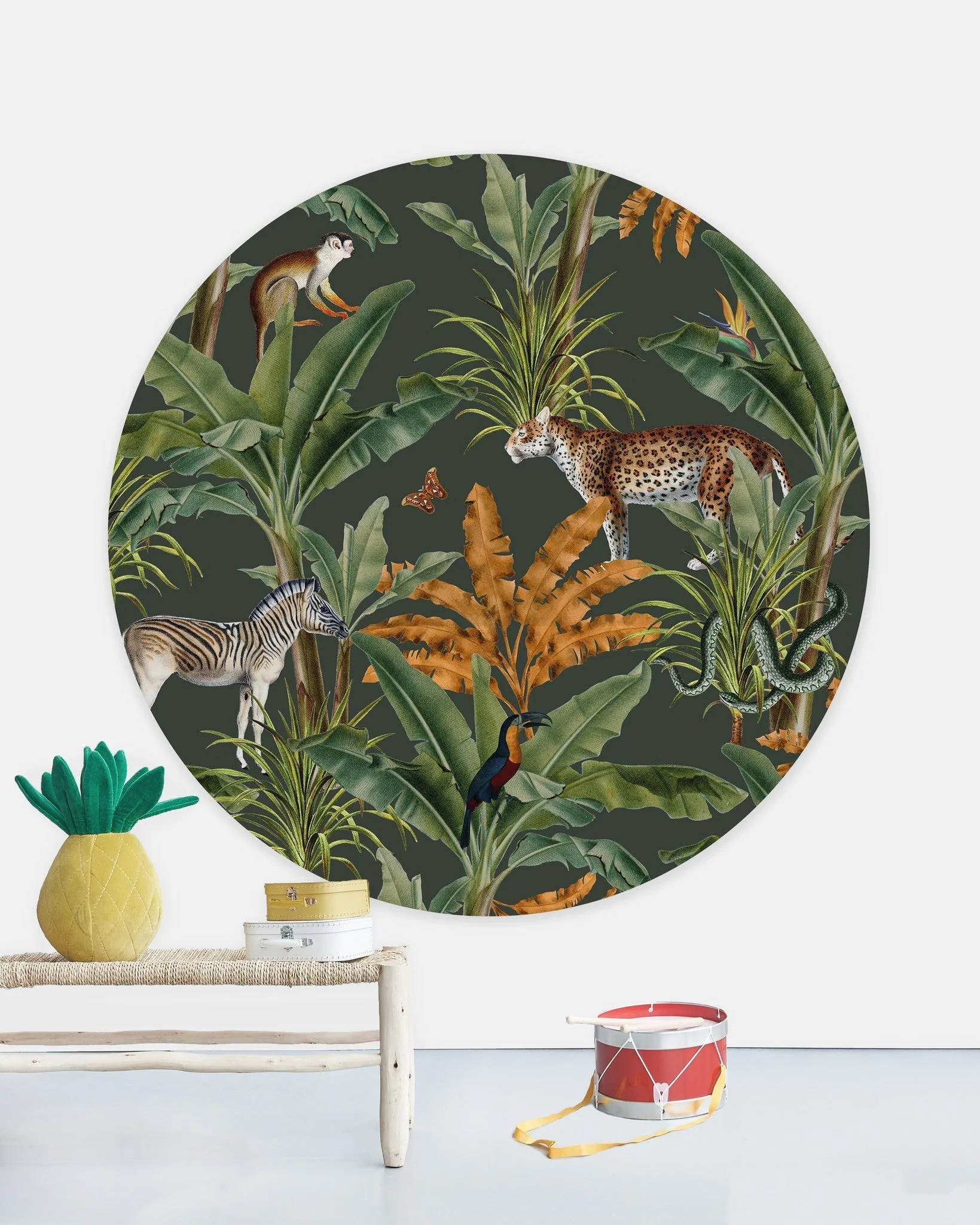 Creative Lab Amsterdam Mighty Jungle Wallpaper Circle Mural - Image 2