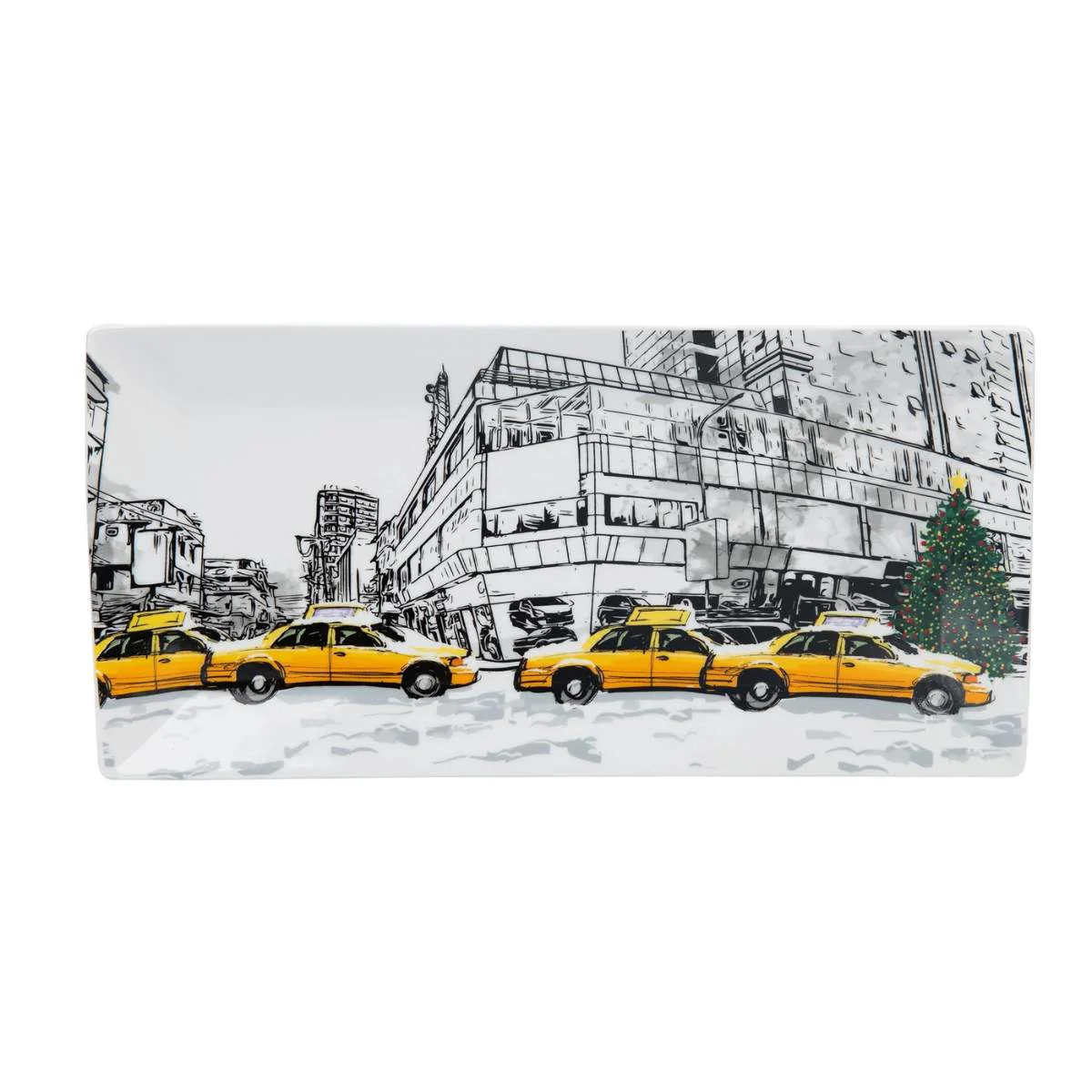 Mindy Brownes Christmas in New York City Set of 2 Platters - Image 3