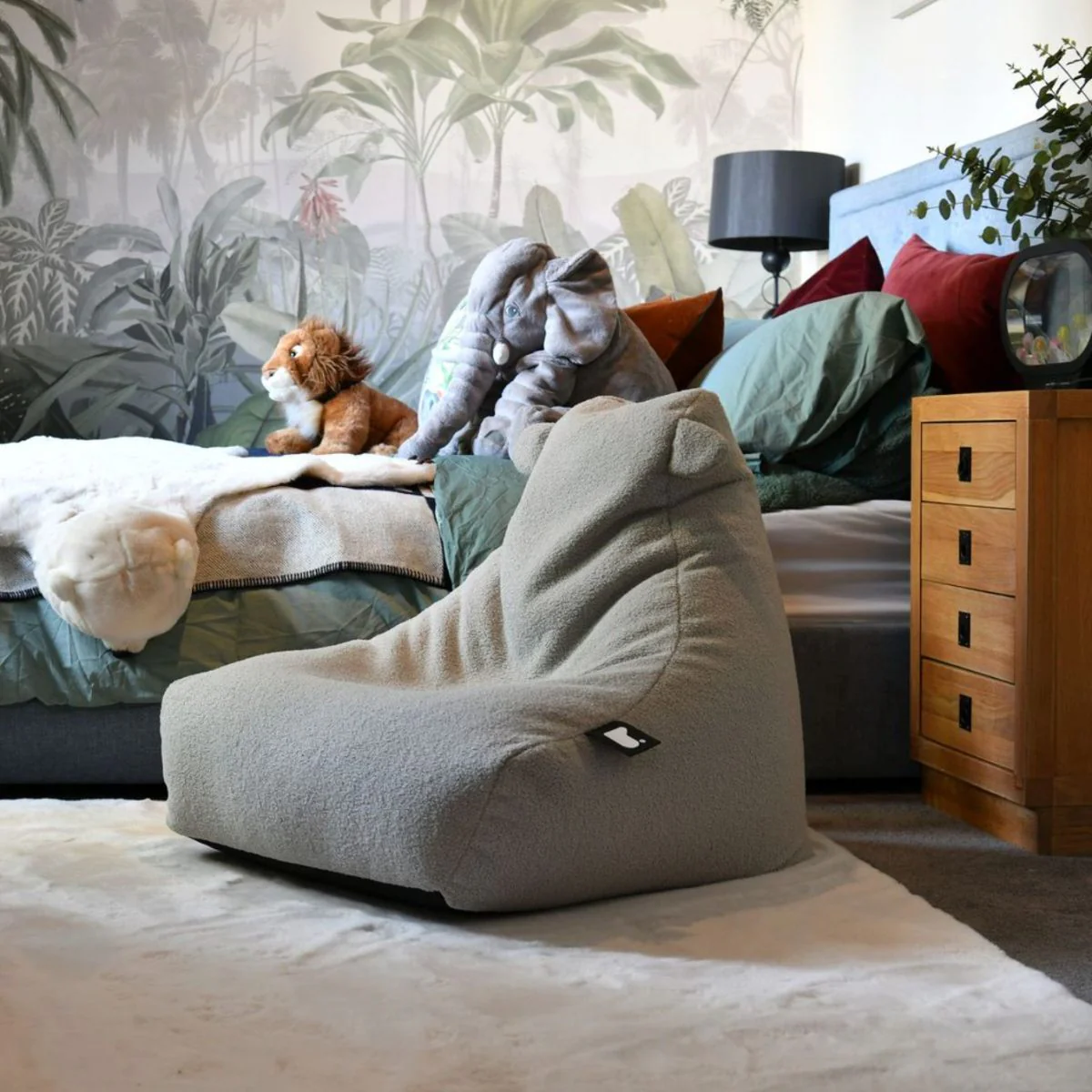 Extreme Lounging Mini B-Bag Bean Bag Chair Teddy - Image 8