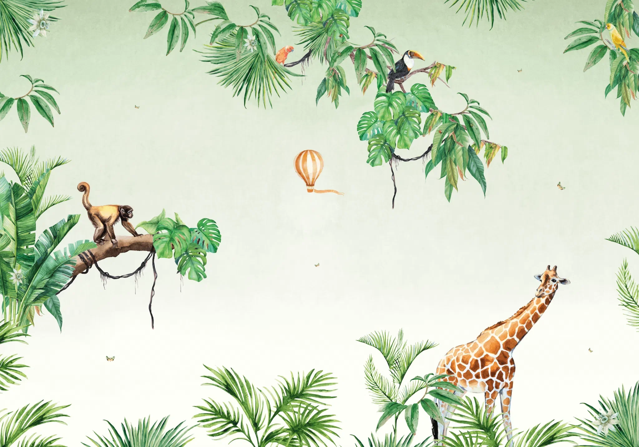 Creative Lab Amsterdam Monkey Jungle Wallpaper Mural - Image 3