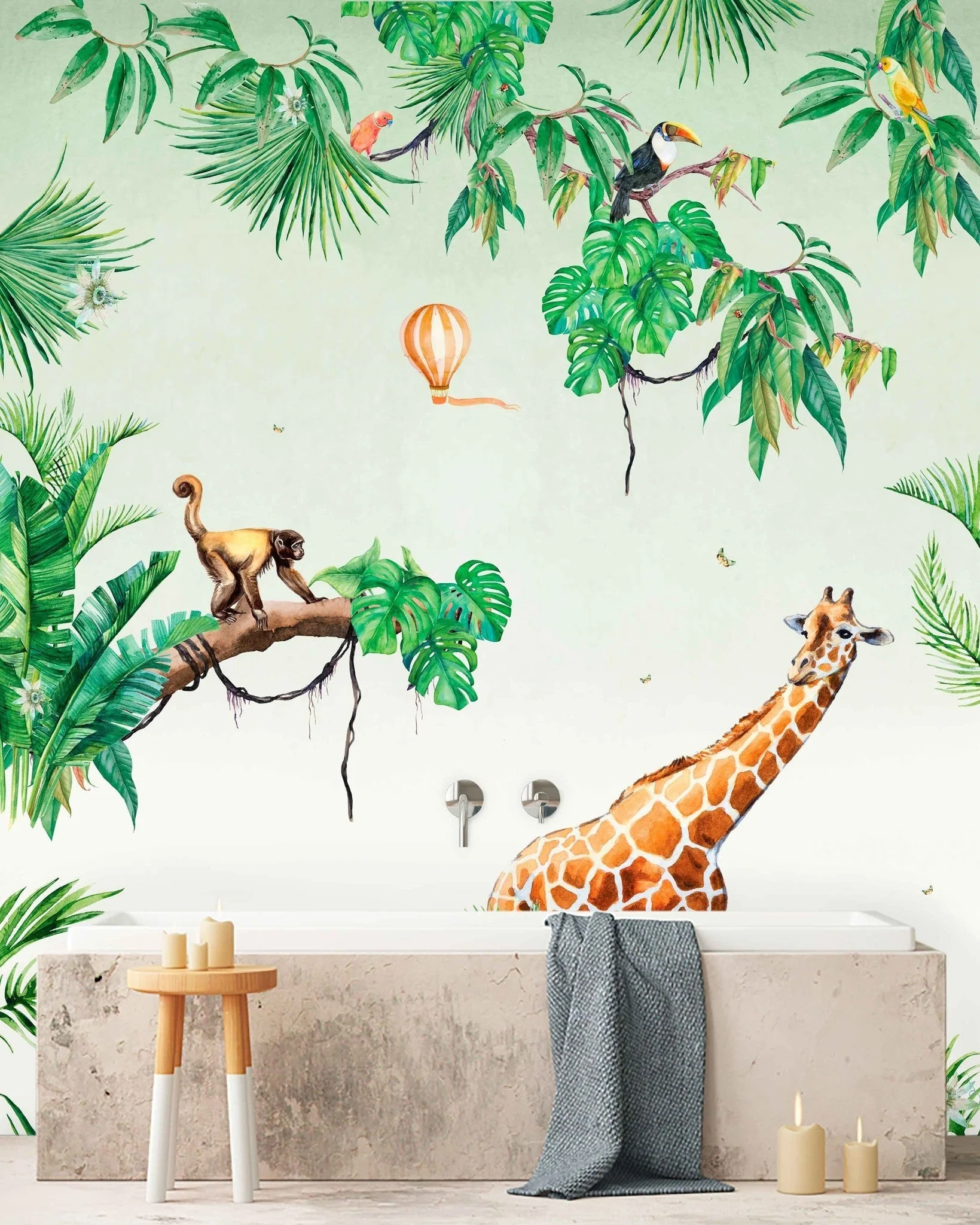 Creative Lab Amsterdam Monkey Jungle Wallpaper Mural - Image 4
