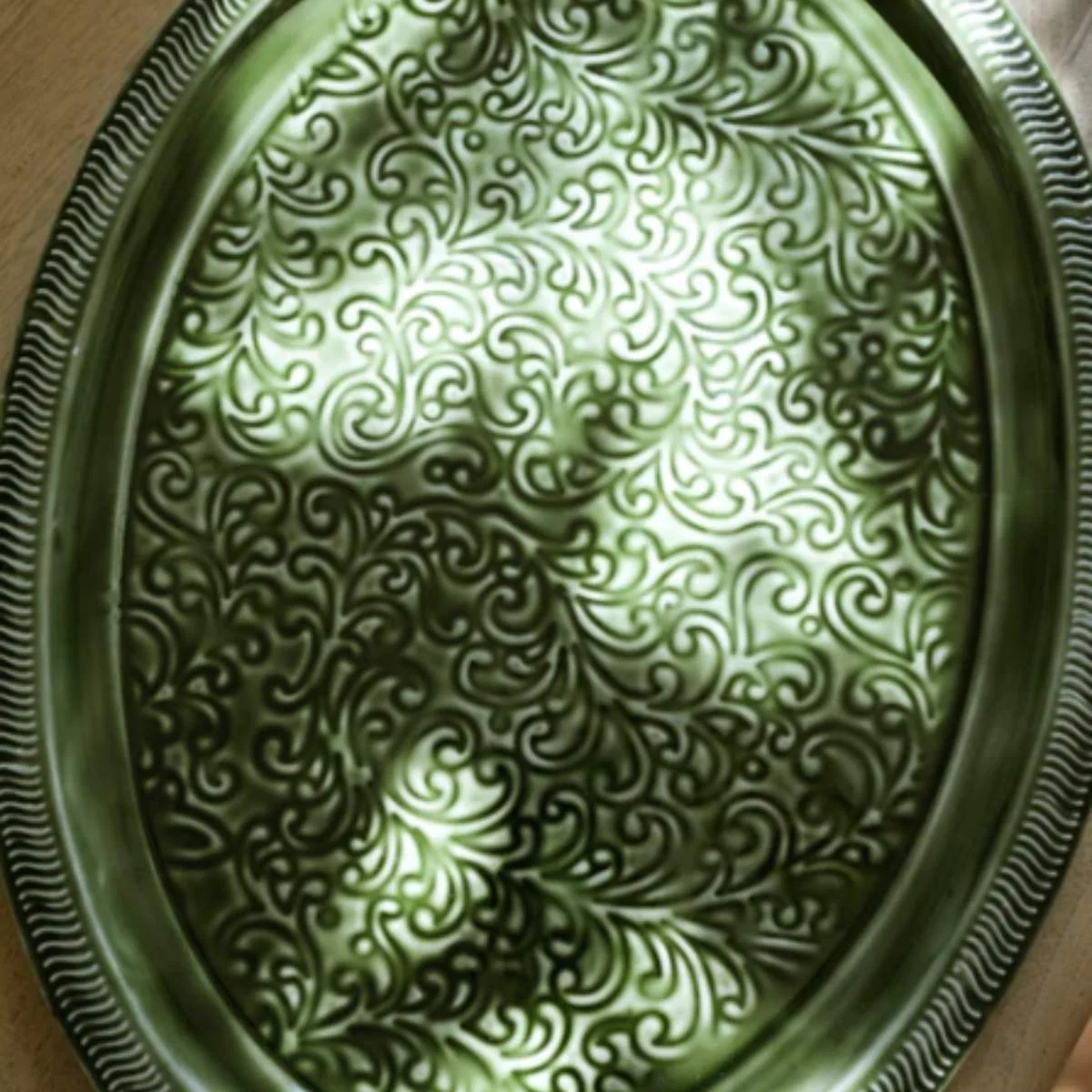 Morgan Wright Enamel Platter