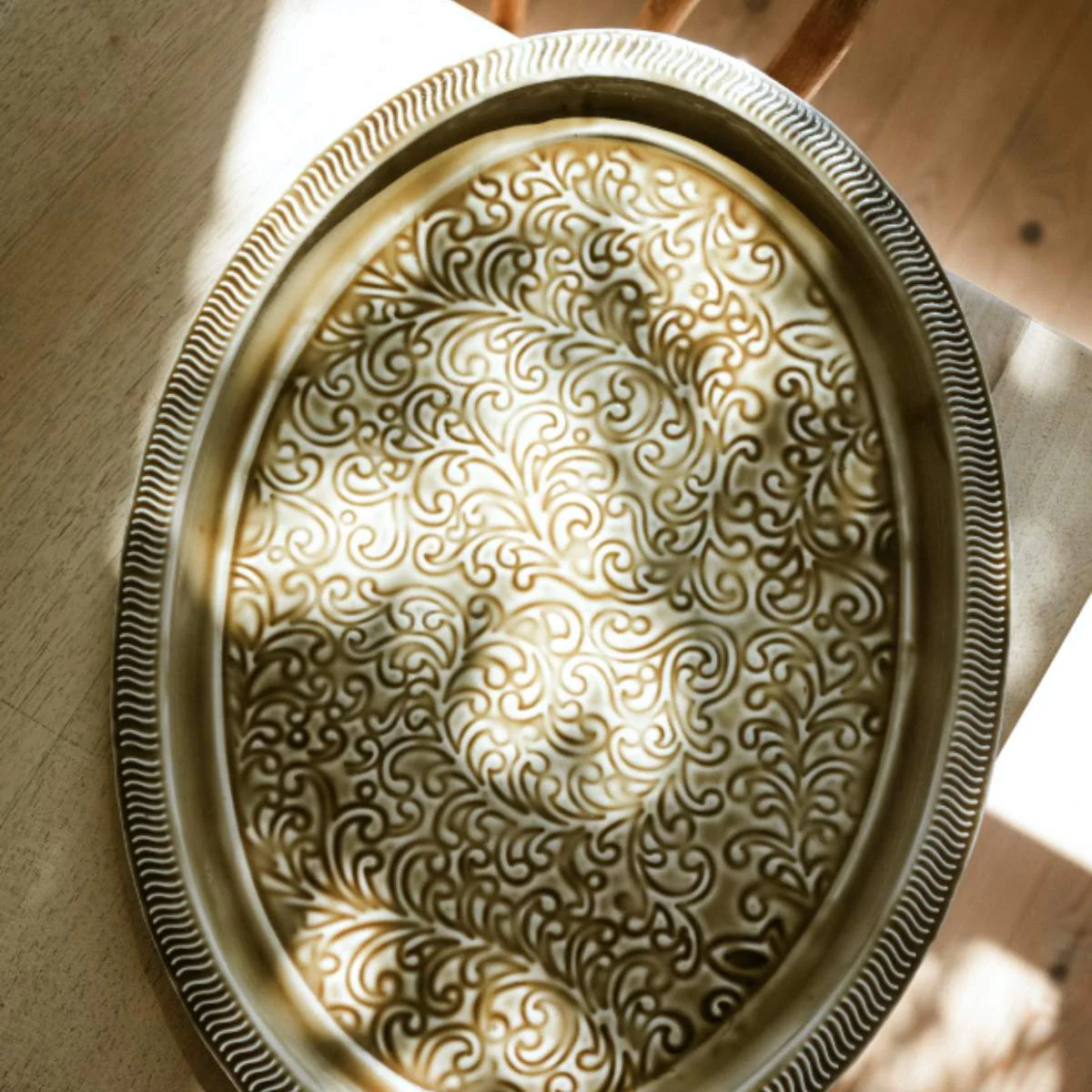 Morgan Wright Enamel Platter Oval - Image 4