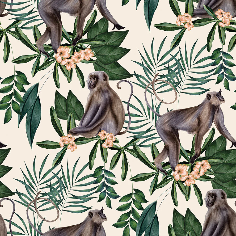 Ohpopsi Morris Wallpaper - Cream - Image 2