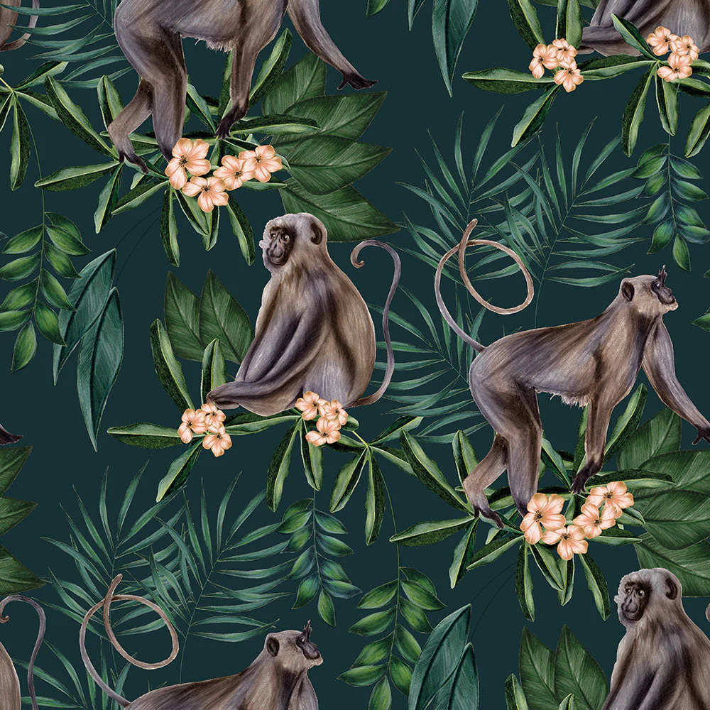 Ohpopsi Morris Wallpaper - Dark Sable - Image 2