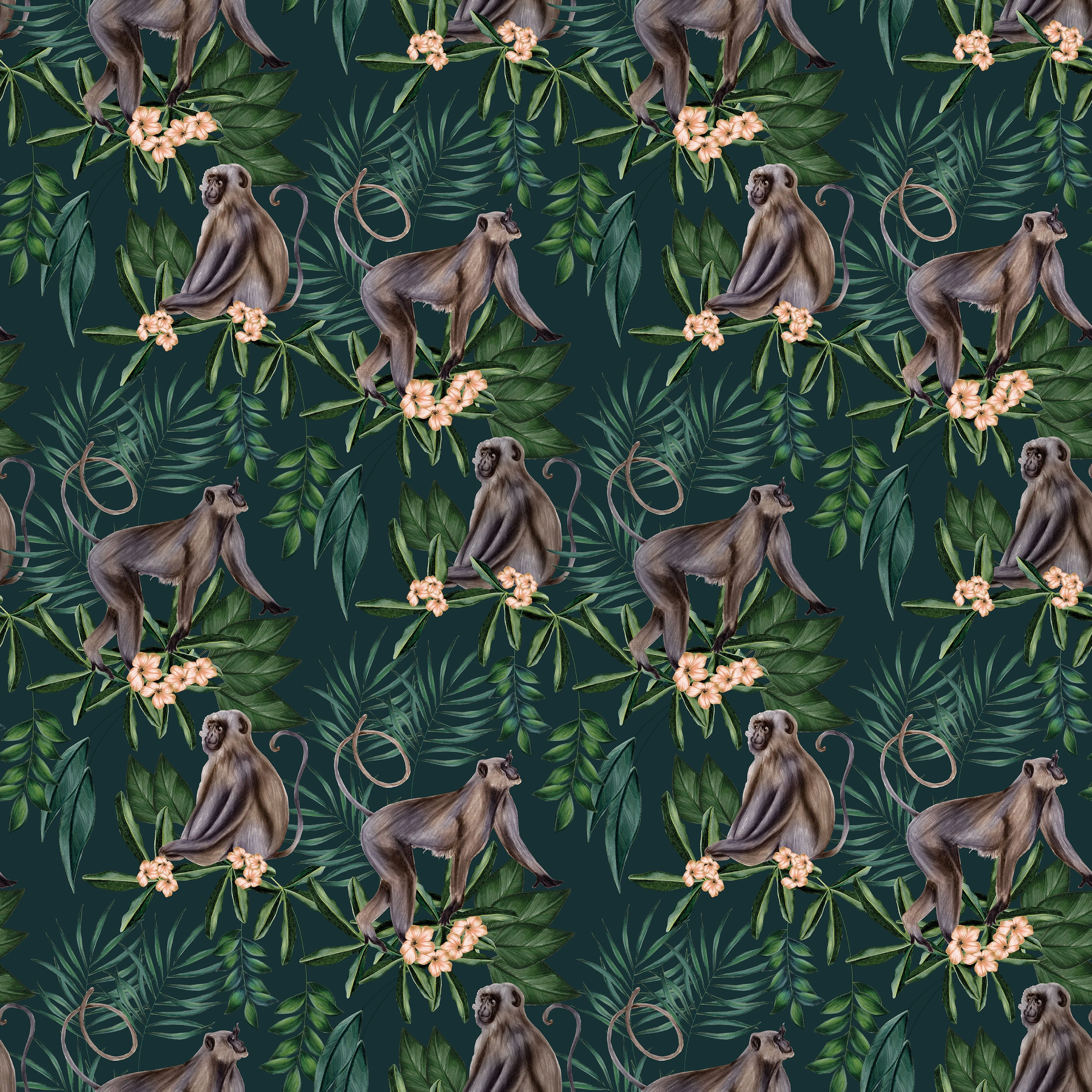 Ohpopsi Morris Wallpaper - Dark Sable - Image 3
