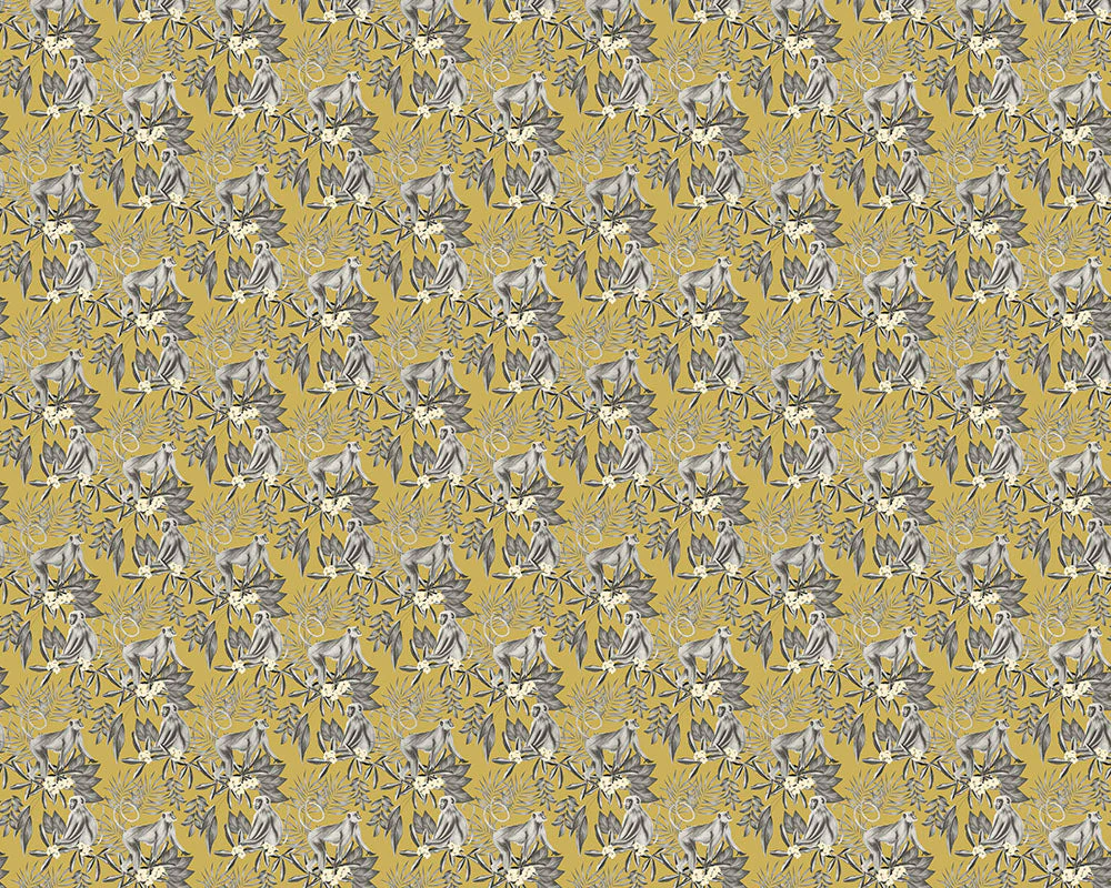 Ohpopsi Morris Wallpaper - Mustard - Image 4