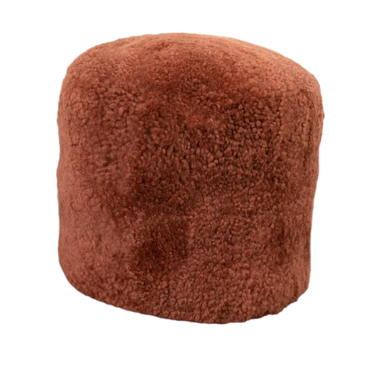 Native Home Short Pile Sheepskin Pouf - Image 9